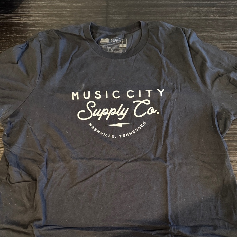Black Short Sleeve Music City Nashville TN XL